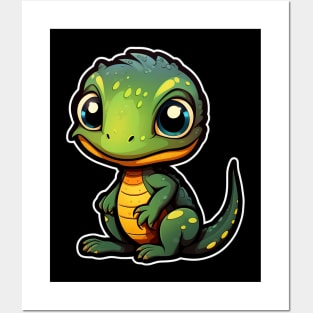 Cute Iguana - Iguana Mom Funny Iguanas Posters and Art